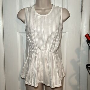 J. Crew White Tunic Top - size XXS (fits more like XS)